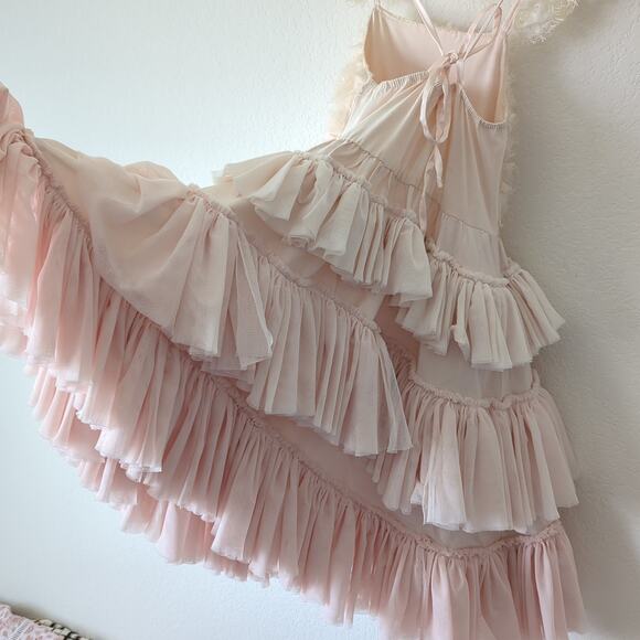 Dollcake Girls Dress Love Potion Ruffle Lace Party Tiered Pink White Size 6 RARE - Picture 5 of 10